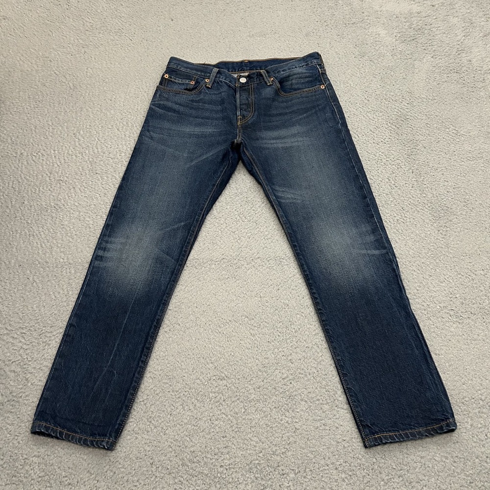 Levis Jeans Womens 26x32 (Fit 30x28) 501 CT Blue Denim Dark Wash Button Fly